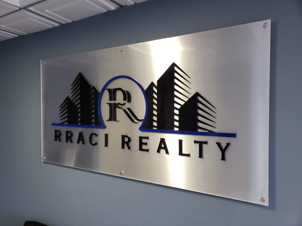 Acrylic lobby Sign with 3D letters in the Bronx NY