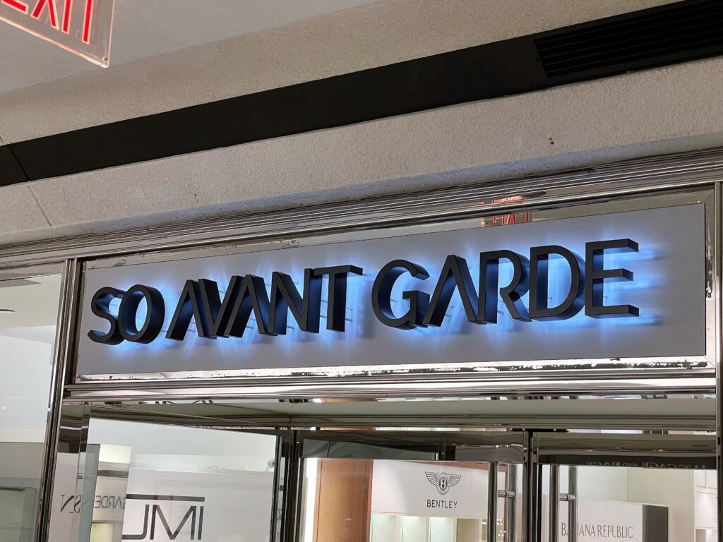 Reverse Lit Channel Letters for Mall Stores in Stamford CT
